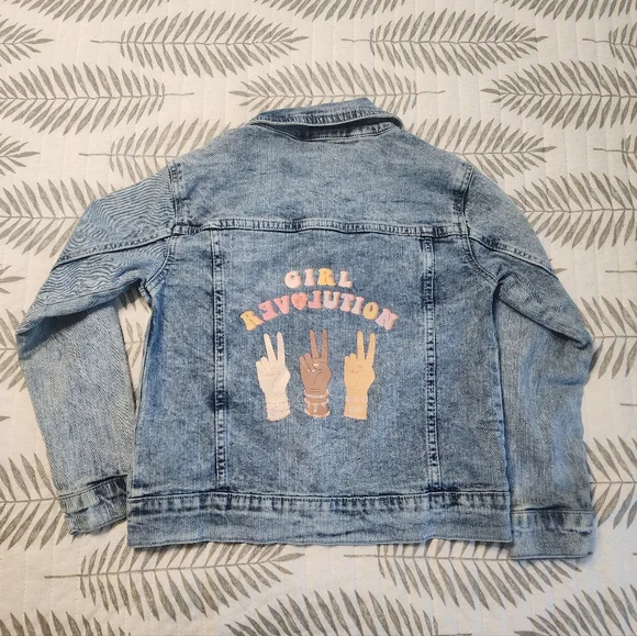 Barbie Girl Revolution Acid Washed Denim Jacket - Picture 4 of 5